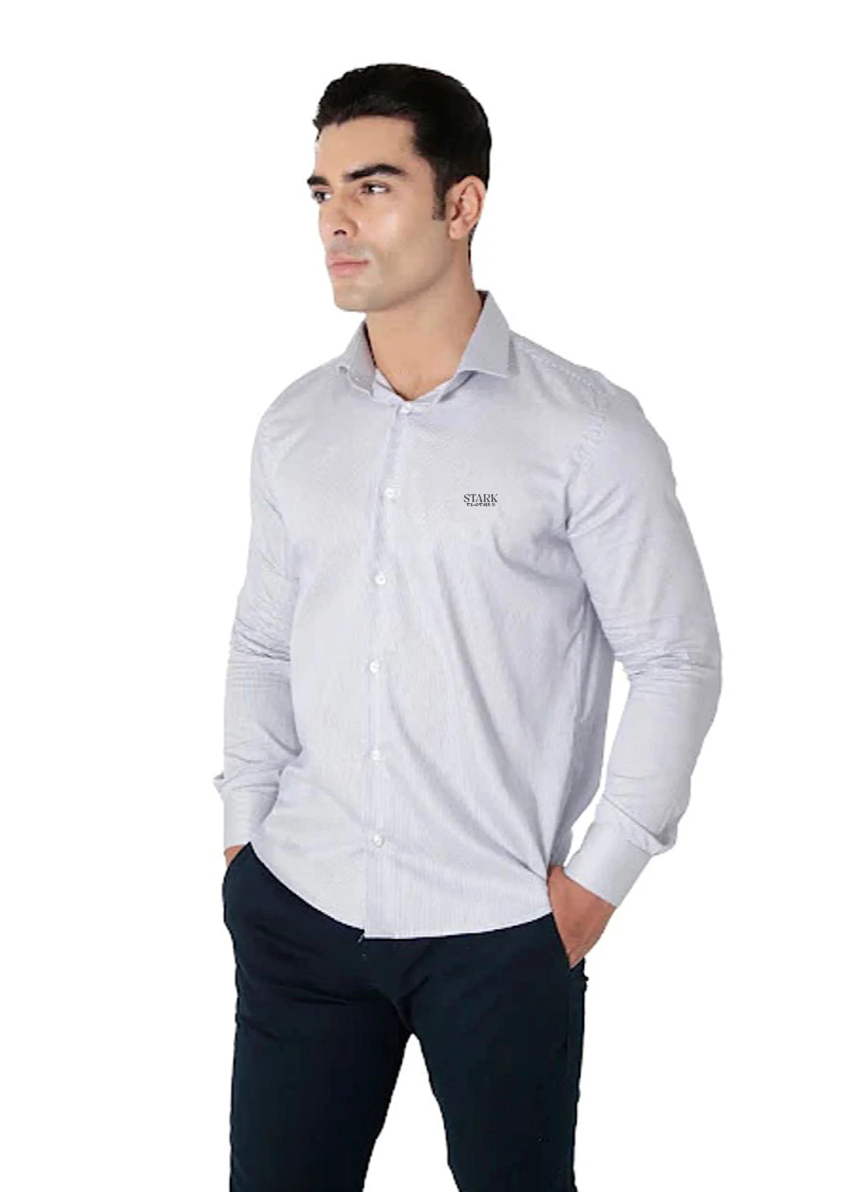 Camisa Manga Longa Slim Fit Algodão Egípcio