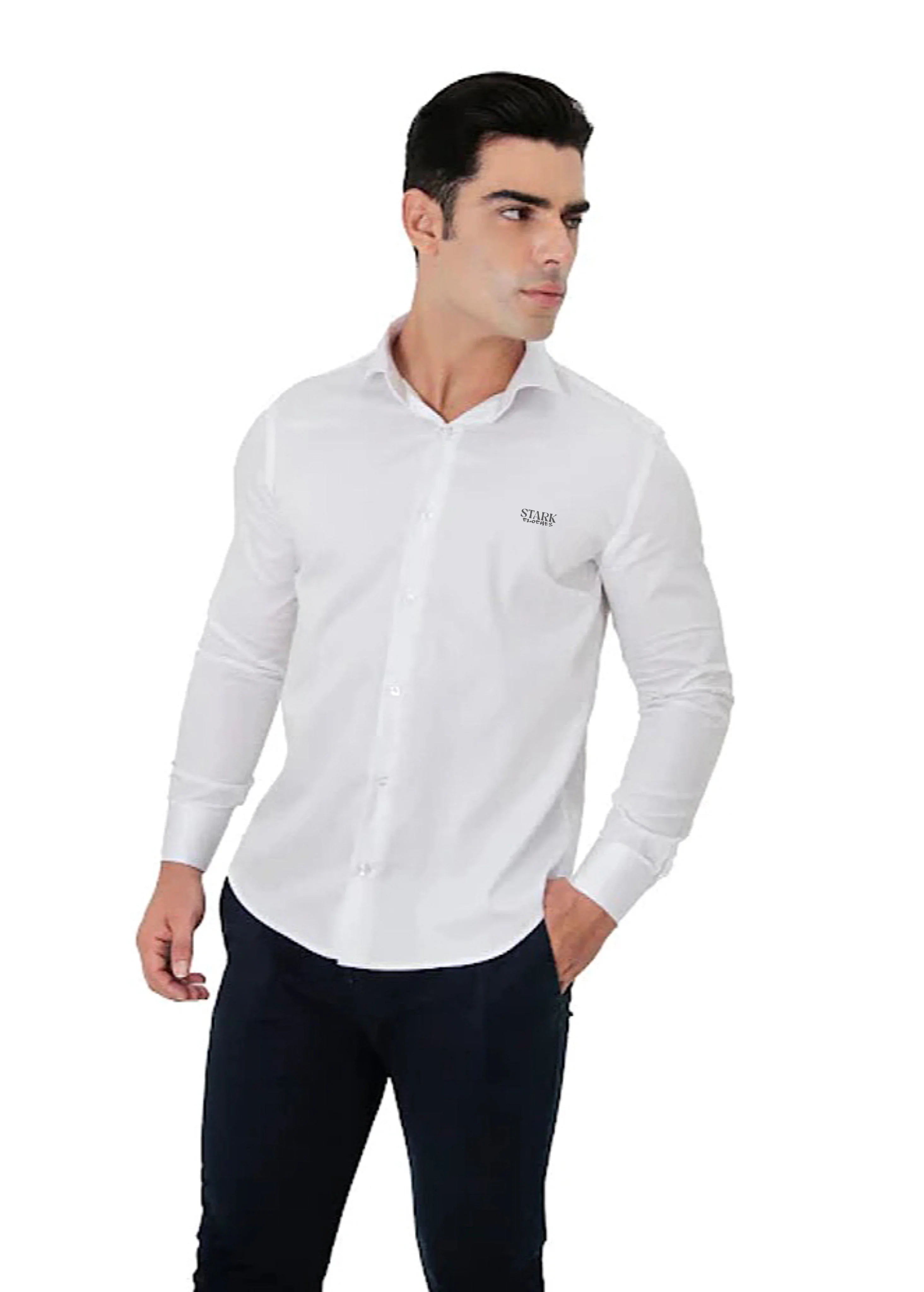 Camisa Manga Longa Slim Fit Algodão Egípcio