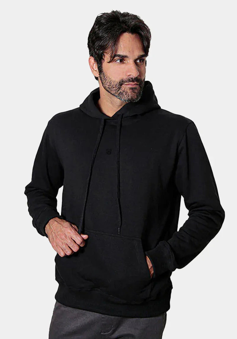 Moletom Hoddie Canguru Liso Felpado 2 Cabos